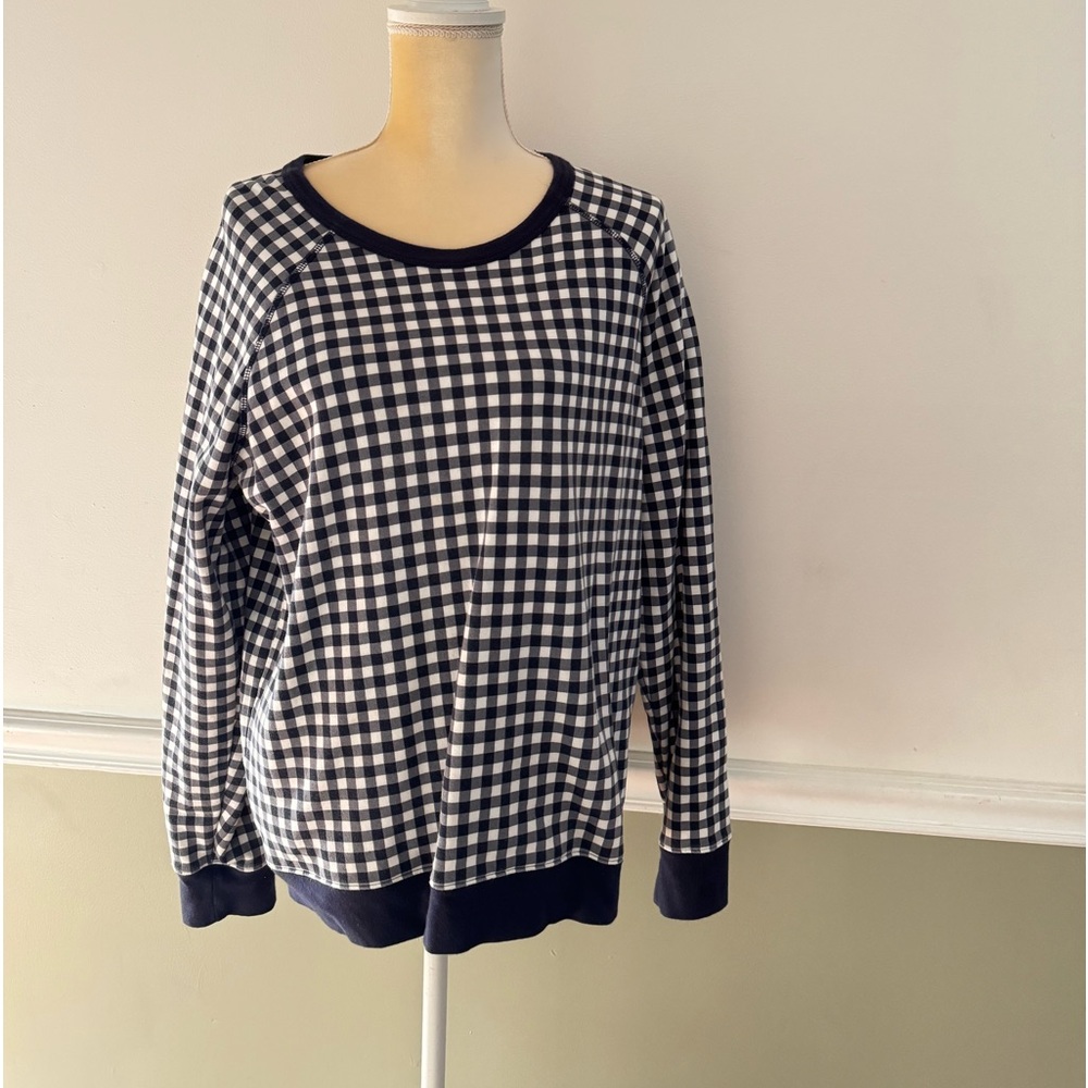 Draper James gingham sweatshirt